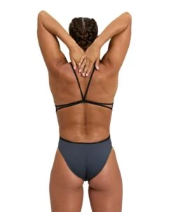 Arena Women's Solid Lace Back -Sport Blue Motion 004651 530 women s swimsuit lace back solid 002