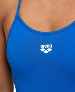 Arena Women's Solid Lace Back -Sport Blue Motion 004651 720 women s swimsuit lace back solid 004