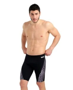 Arena Marbled Jammer -Sport Blue Motion 005556 550 men s swim jammer marbled f 001 o
