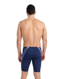 Arena Marbled Jammer -Sport Blue Motion 005556 770 men s swim jammer marbled f 002 o