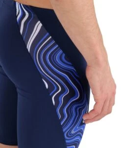 Arena Marbled Jammer -Sport Blue Motion 005556 770 men s swim jammer marbled f 005 o