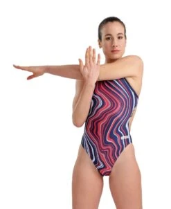 Arena Marbled Challenge Back 13 Arena Marbled Challenge Back -Sport Blue Motion 005562 740 women s swimsuit challenge back marbled 001 o