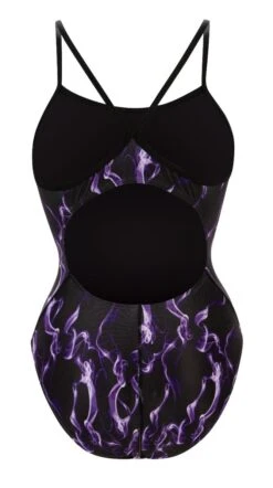 Dolfin Women's Print V-Back One Piece 28 Dolfin Women's Print V-Back One Piece -Sport Blue Motion 0100 b30d back