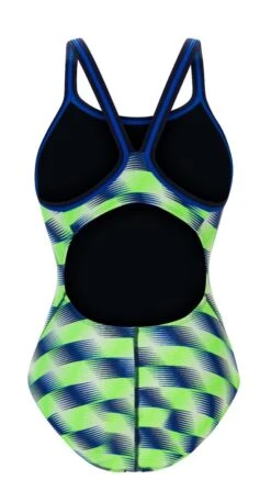 Dolfin Women's Print DBX Back One Piece -Sport Blue Motion 0231 b44d back 4