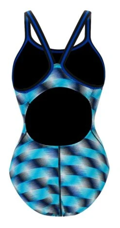 Dolfin Women's Print DBX Back One Piece -Sport Blue Motion 0231 b45d back 4