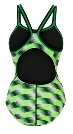 Dolfin Women's Print DBX Back One Piece -Sport Blue Motion 0231 b56d back 5