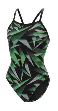 Dolfin Women's Print V2 Back One Piece -Sport Blue Motion 0531 a33d front