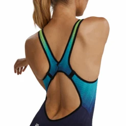 TYR Venzo Influx Open Back Kneeskin -Sport Blue Motion 11 4