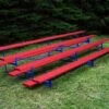 Powdercoated Bleachers -Sport Blue Motion 17825