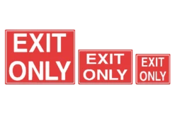 Exit Only Sign