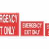 Emergency Exit Only Sign -Sport Blue Motion 18123