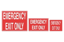 Emergency Exit Only Sign