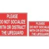 Do Not Distract Lifeguard Sign 1 Do Not Distract Lifeguard Sign -Sport Blue Motion 18141