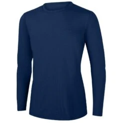RISE Solid Long Sleeve Crew Neck Rashguard -Sport Blue Motion 2604n