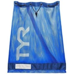 TYR Mesh Equipment Bag -Sport Blue Motion 3 4 2