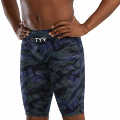 TYR Avictor Exolon High Waist Jammer -Sport Blue Motion 4 1 1
