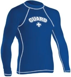 RISE Guard Long Sleeve Rashguard -Sport Blue Motion 501lsl front royal