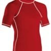 RISE Solid Short Sleeve Rashguard -Sport Blue Motion 501ss front red