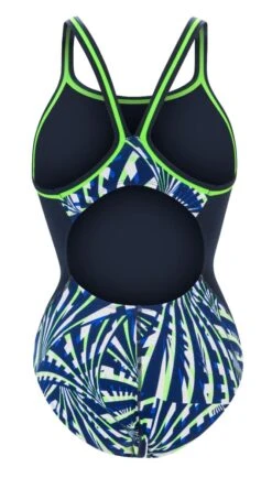 Dolfin Women's Print Color Block DBX Back One Piece 19 Dolfin Women's Print Color Block DBX Back One Piece -Sport Blue Motion 5m00 b38d back