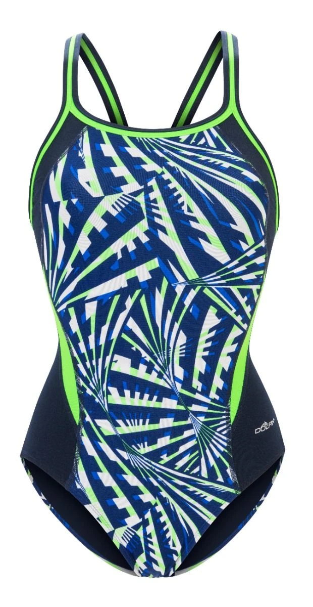 Dolfin Women's Print Color Block DBX Back One Piece 4 Dolfin Women's Print Color Block DBX Back One Piece - Image 2