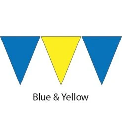 Plastic Backstroke Flags - 45 Ft. (Pair) 14 Plastic Backstroke Flags - 45 Ft. (Pair) -Sport Blue Motion 600120 blu ylw