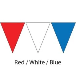 Plastic Backstroke Flags - 45 Ft. (Pair) 19 Plastic Backstroke Flags - 45 Ft. (Pair) -Sport Blue Motion 600120 red wht blu