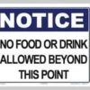 No Food Or Drink Sign -Sport Blue Motion 693