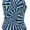 Dolfin Women's Print Atomic Double X Back -Sport Blue Motion 6a00 b38d front