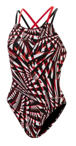 Dolfin Women's Print Atomic Double X Back 19 Dolfin Women's Print Atomic Double X Back -Sport Blue Motion 6a00 b39d front