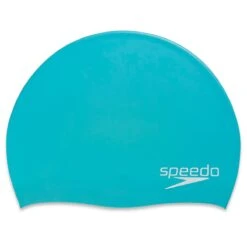 Speedo Elastomeric Solid Swim Cap 14 Speedo Elastomeric Solid Swim Cap -Sport Blue Motion 7510192 448
