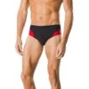 Speedo Spark Splice Brief 1 Speedo Spark Splice Brief -Sport Blue Motion 7705915 0001 black red front
