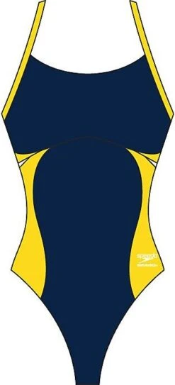 Speedo Spark Splice Flyback Swimsuit -Sport Blue Motion 7719914 419 1