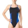 Speedo Spark Splice Flyback Swimsuit -Sport Blue Motion 7719914 976