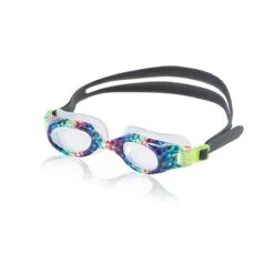 Speedo Jr. Hydrospex Print Goggles -Sport Blue Motion 7750132 rainbow