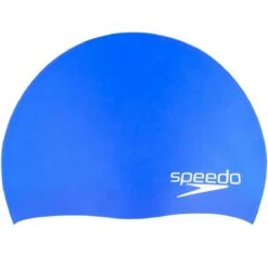 Speedo Junior Elastomeric Solid Silicone Cap 6 Speedo Junior Elastomeric Solid Silicone Cap -Sport Blue Motion 7751053 420