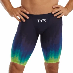 TYR Venzo Influx Low Waist Jammer 20 TYR Venzo Influx Low Waist Jammer -Sport Blue Motion 7 5