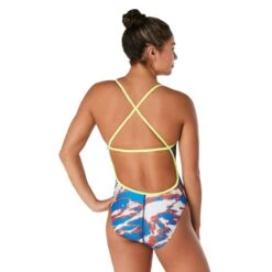 Speedo Cyclone Swirl Crossback -Sport Blue Motion 8 002412985 x2 1 5 1