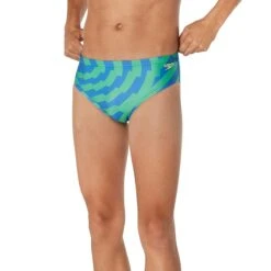 Speedo ST Vortex Maze Brief 26 Speedo ST Vortex Maze Brief -Sport Blue Motion 8 002573421 x1