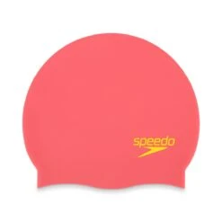 Speedo Elastomeric Solid Swim Cap 16 Speedo Elastomeric Solid Swim Cap -Sport Blue Motion 8 751019215097 y1