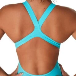 Speedo Fastskin LZR Pure Valor Open Back Kneeskin -Sport Blue Motion 8 772400201693 w1