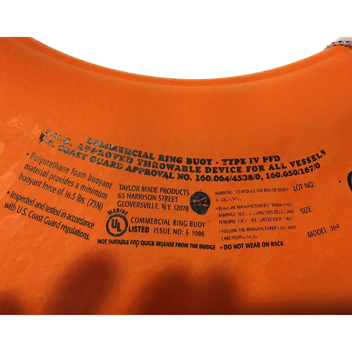 20" USCG Ring Buoy 4 20" USCG Ring Buoy - Image 2