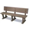 Plastic Bench With Backrest -Sport Blue Motion 924