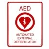 Flat AED Wall Sign -Sport Blue Motion 955