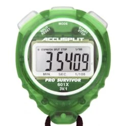 Accusplit Pro Survivor A601X Stopwatch -Sport Blue Motion a601x front lime 3