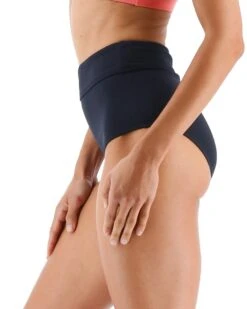 TYR Leila Solid High Waist Bottom -Sport Blue Motion blehso7a leila solid high waist bottoms black 1