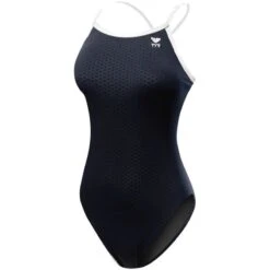TYR Hexa Durafast Diamondfit -Sport Blue Motion dhex7 black white front
