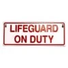 Reversible Lifeguard On/Off Duty Sign 2 Reversible Lifeguard On/Off Duty Sign -Sport Blue Motion double sided lifeguard onoff duty sign