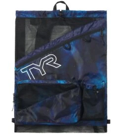 TYR Elite Mesh Backpack 14 TYR Elite Mesh Backpack -Sport Blue Motion lbmshelt 916