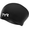 TYR Wrinkle Free Long Hair Jr. Cap -Sport Blue Motion lcsjrl 001 alt01 1 1