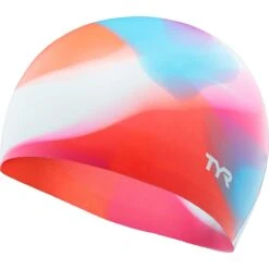 TYR Junior Tiedye Cap -Sport Blue Motion lcsjrtd 671 alt1